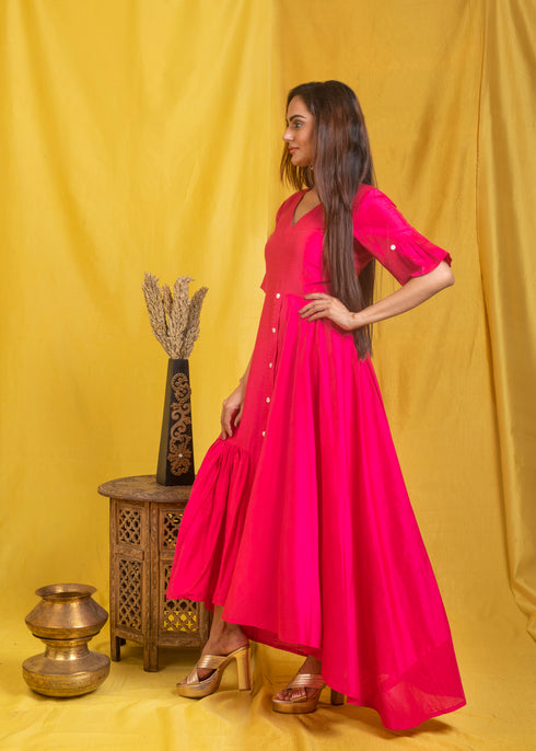 PINK LONG DRESS